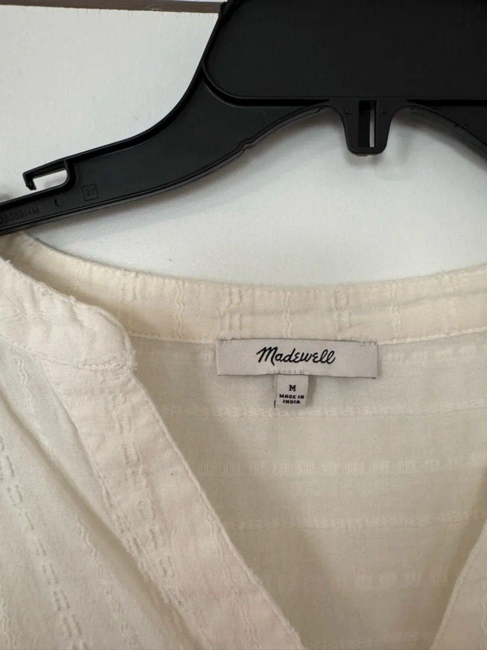 Madewell ivory V-Neck Short Sleeve Women’s Top